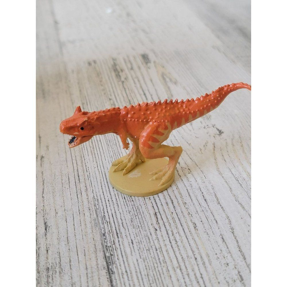 Phidal orange predator dinosaur scary action figure toy‎
